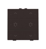 Niko Dubbele dimbediening met led voor Niko Home Control,Dark brown