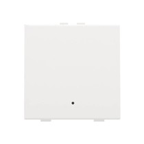 Enkelvoudige drukknop met led,Intense White steel