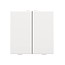Niko Tweevoudige drukknop voor Niko Home Control,Intense White steel