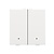 Niko Tweevoudige drukknop met led,Intense White steel