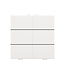 Niko Zesvoudige drukknop voor Niko Home Control, Intense White steel