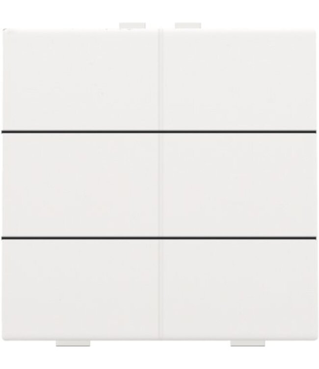 Niko Zesvoudige drukknop voor Niko Home Control, Intense White steel
