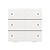 Niko Zesvoudige drukknop met led,Intense White steel