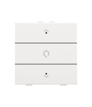 Niko Enkelvoudige dimbediening met led, White steel
