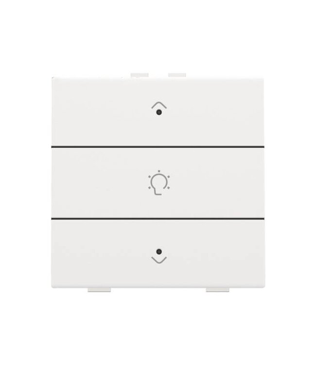 Niko Enkelvoudige dimbediening met led voor Niko Home Control, White steel