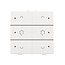 Niko Dubbele dimbediening met led voor Niko Home Control,White steel