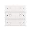 Niko Dubbele dimbediening met led voor Niko Home Control,White steel