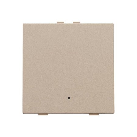 Niko Enkelvoudige drukknop met led voor Niko Home control,Intense Champagne steel