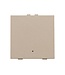 Niko Enkelvoudige drukknop met led voor Niko Home control, Intense Champagne steel