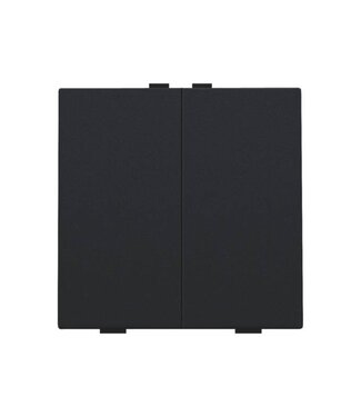 Niko Tweevoudige drukknop,Intense Black steel