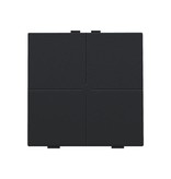 Niko Viervoudige drukknop voor Niko Home Control,Intense Black steel