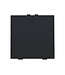 Niko Viervoudige drukknop voor Niko Home Control, Intense Black steel