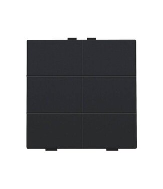 Niko Zesvoudige drukknop,Intense Black steel