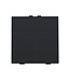Niko Zesvoudige drukknop voor Niko Home Control, Intense Black steel