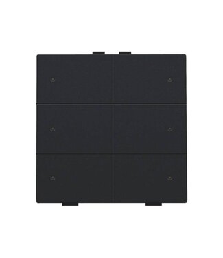 Niko Zesvoudige drukknop met led,Intense Black steel