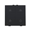 Niko Ventilatiebediening met led voor Niko Home Control,Intense Black steel