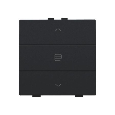 Niko Enkelvoudige motorbediening voor Niko Home Control,Intense Black steel