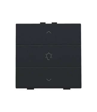 Niko Enkelvoudige dimbediening, Black steel