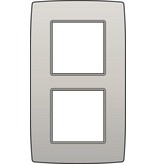 Niko Tweevoudige verticale afdekplaat, kleur Original light grey (Niko 102-76200)