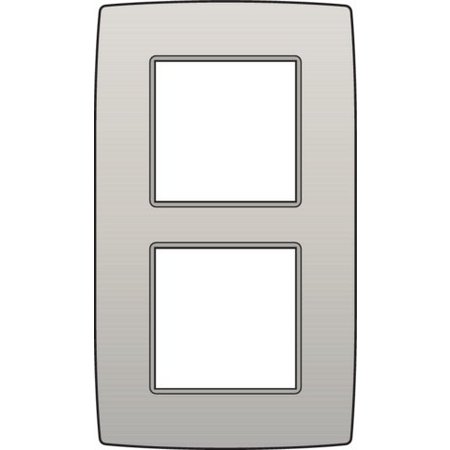 Niko Tweevoudige verticale afdekplaat, kleur Original light grey (Niko 102-76200)