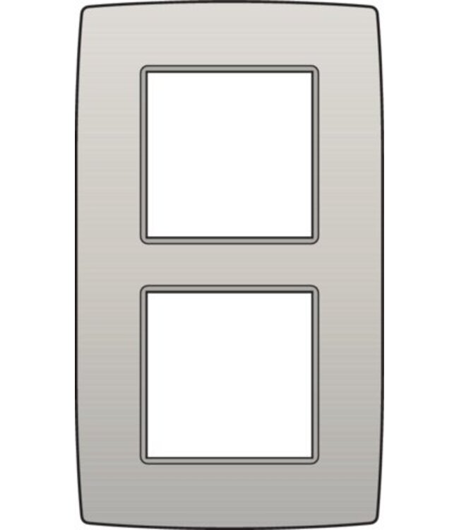 Niko Tweevoudige verticale afdekplaat, kleur Original light grey (Niko 102-76200)
