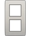 Niko Tweevoudige verticale afdekplaat, kleur Original light grey (Niko 102-76200)