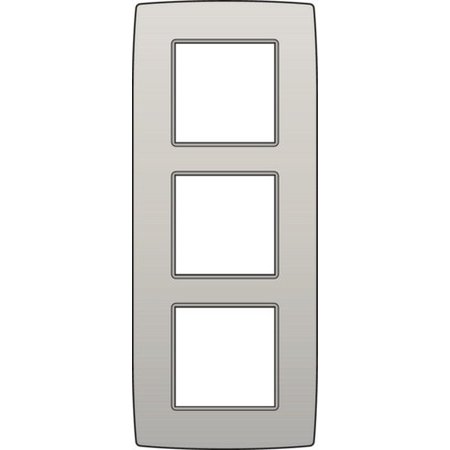 Niko Drievoudige verticale afdekplaat, kleur Original light grey (Niko 102-76300)