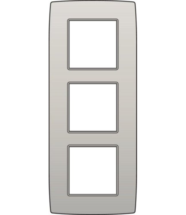 Niko Drievoudige verticale afdekplaat, kleur Original light grey (Niko 102-76300)