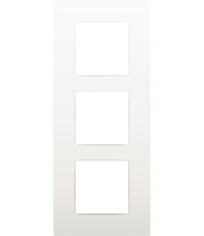 Niko Drievoudige verticale afdekplaat, kleur Intense white (Niko 120-76300)