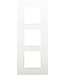 Niko Drievoudige verticale afdekplaat, kleur Intense white (Niko 120-76300)