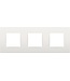 Niko Drievoudige horizontale afdekplaat, kleur Intense white (Niko 120-76700)