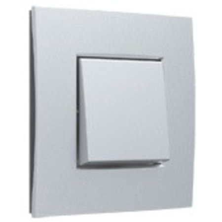 Niko Enkele afdekplaat, kleur Intense sterling