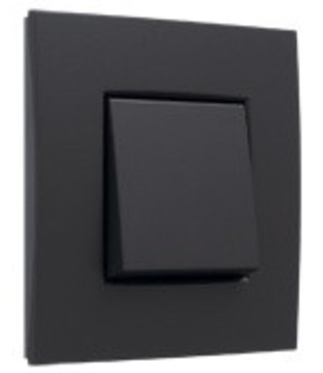 Niko Enkele afdekplaat, kleur Intense anthracite