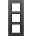 Niko Drievoudige verticale afdekplaat, kleur Intense anthracite
