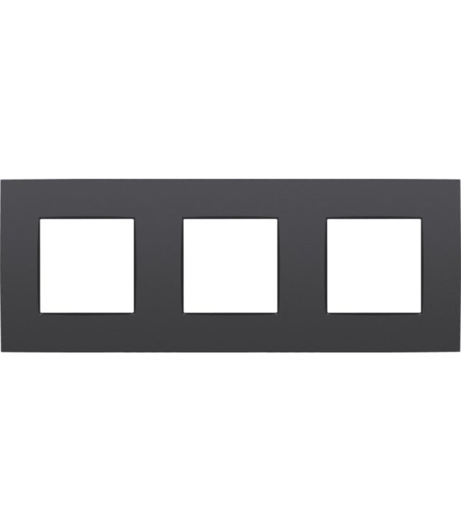 Niko Drievoudige horizontale afdekplaat, kleur Intense anthracite