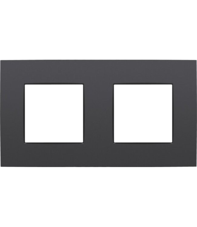 Niko Tweevoudige horizontale afdekplaat, kleur Intense anthracite