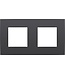 Niko Tweevoudige horizontale afdekplaat, kleur Intense anthracite