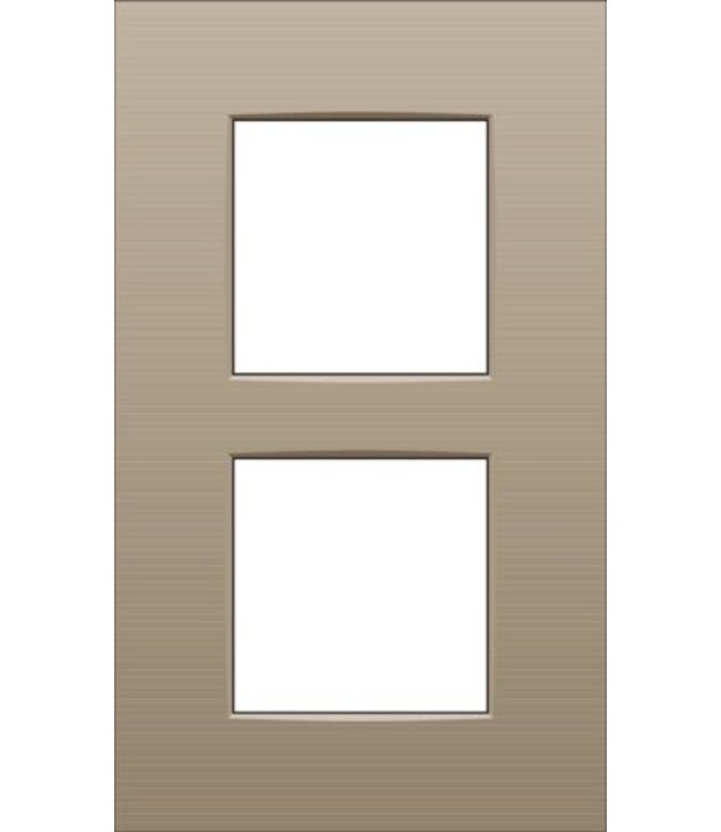 Niko Tweevoudige verticale afdekplaat, kleur Intense bronze