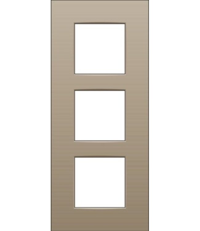 Niko Drievoudige verticale afdekplaat, kleur Intense bronze