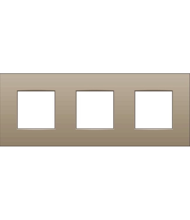 Niko Drievoudige horizontale afdekplaat, kleur Intense bronze