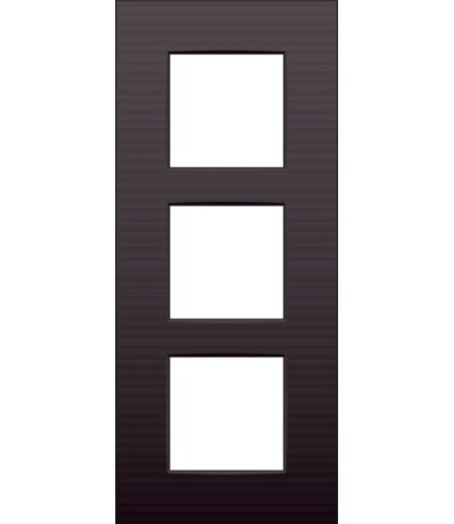 Niko Drievoudige verticale afdekplaat, kleur Intense dark brown