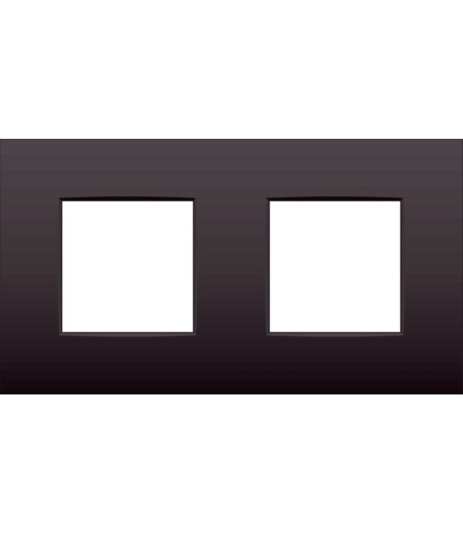 Niko Tweevoudige horizontale afdekplaat, kleur Intense dark brown