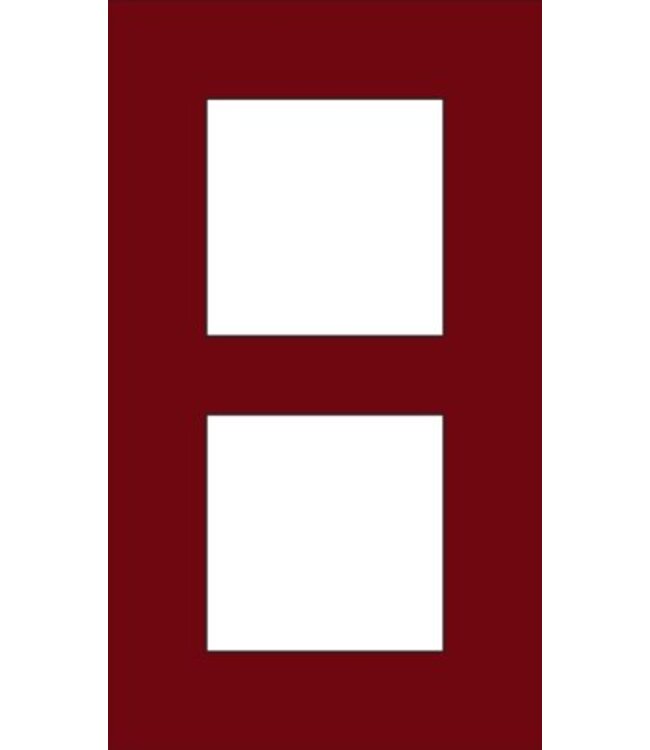 Niko Tweevoudige verticale afdekplaat, kleur Pure natural red (Niko 152-76200)