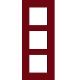 Niko Drievoudige verticale afdekplaat, kleur Pure natural red (Niko 152-76300)