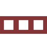 Niko Drievoudige horizontale afdekplaat, kleur Pure natural red (Niko 152-76700)