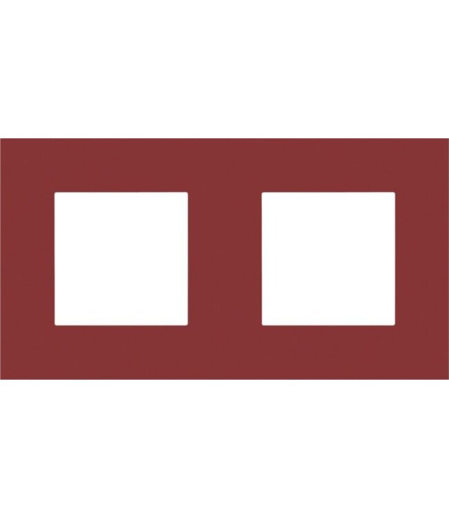 Niko Tweevoudige horizontale afdekplaat, kleur Pure natural red (Niko 152-76800)