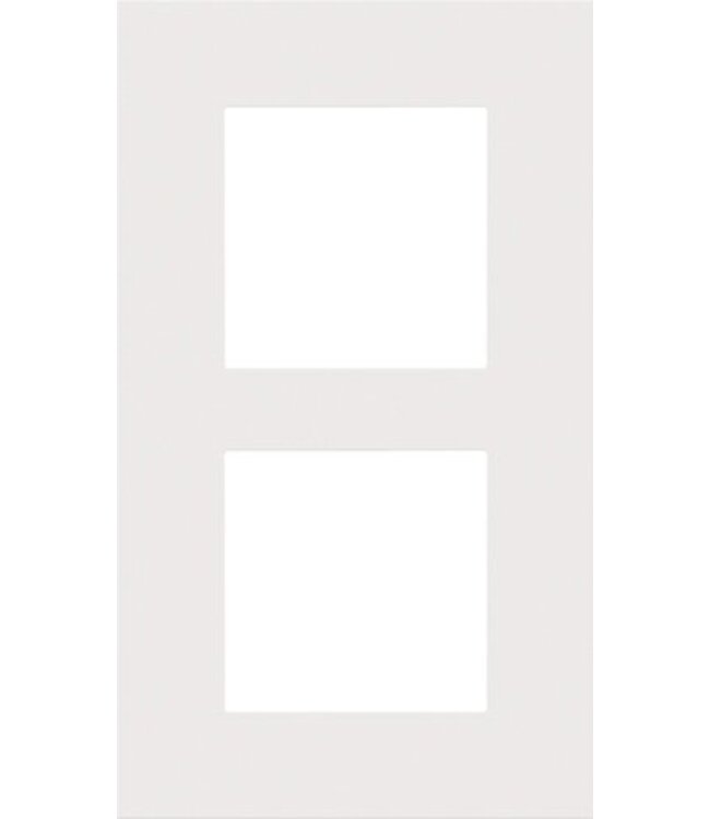 Niko Tweevoudige verticale afdekplaat, kleur Pure white steel (Niko 154-76200)