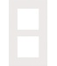 Niko Tweevoudige verticale afdekplaat, kleur Pure white steel (Niko 154-76200)