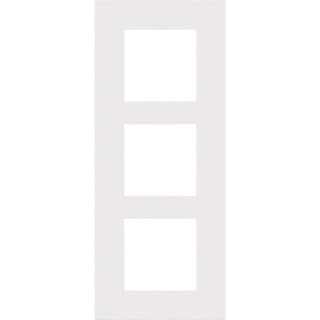 Niko Drievoudige verticale afdekplaat, kleur Pure white steel (Niko 154-76300)