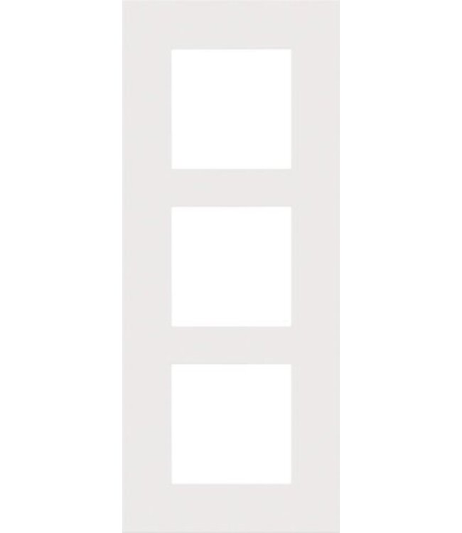 Niko Drievoudige verticale afdekplaat, kleur Pure white steel (Niko 154-76300)